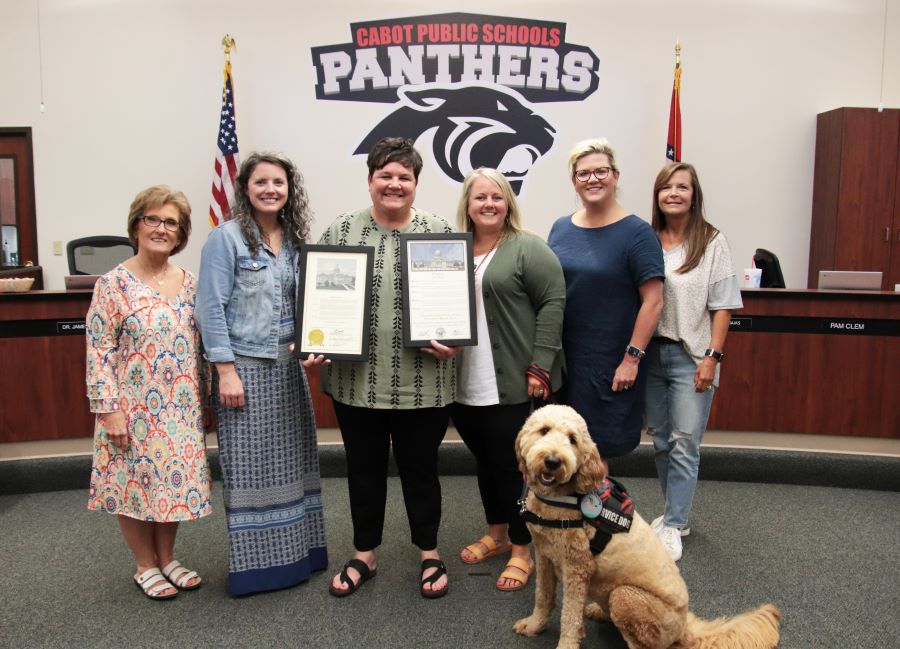 Principal Ahna Davis and Admin Team